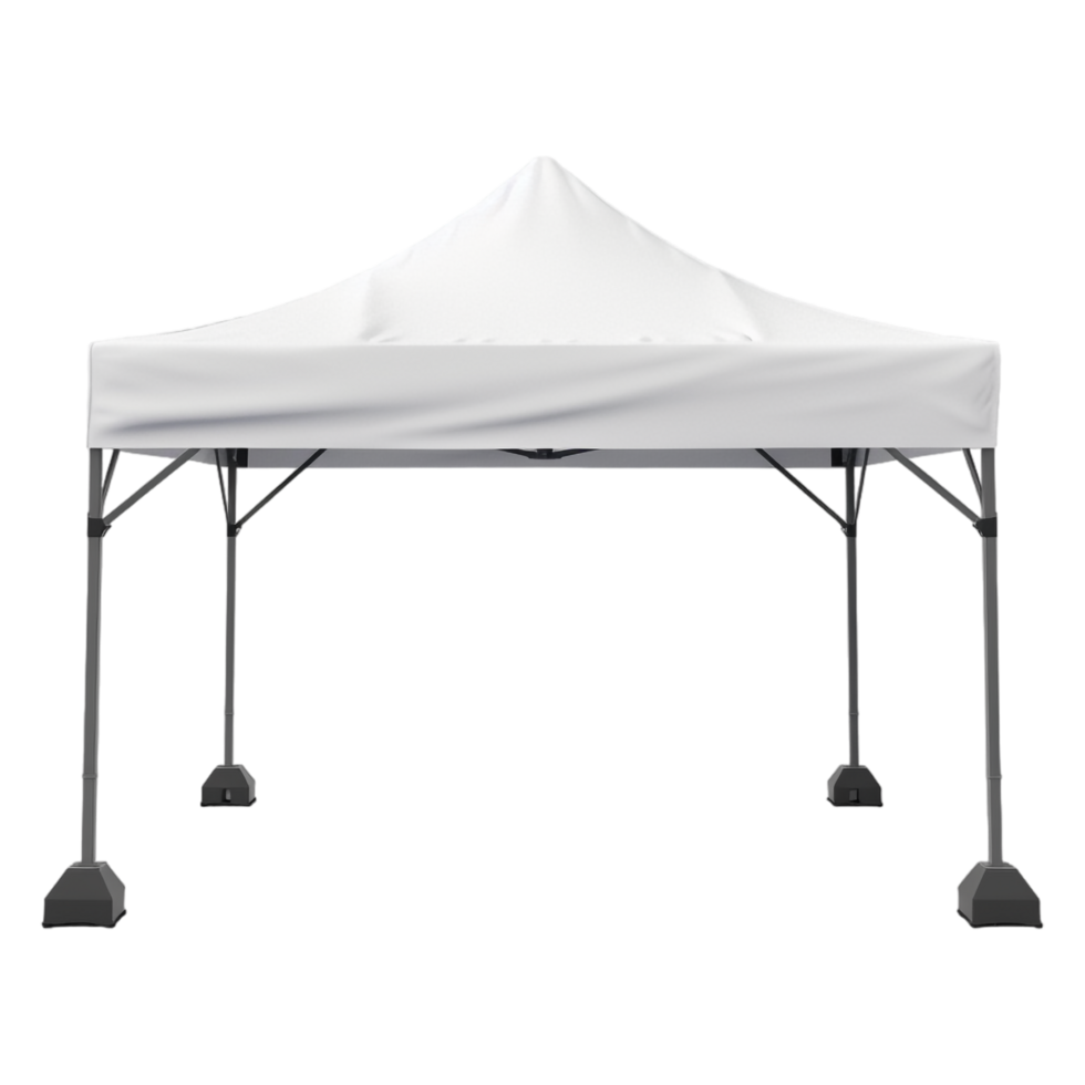 AI generated White Tent on Transparent background - Ai Generated png