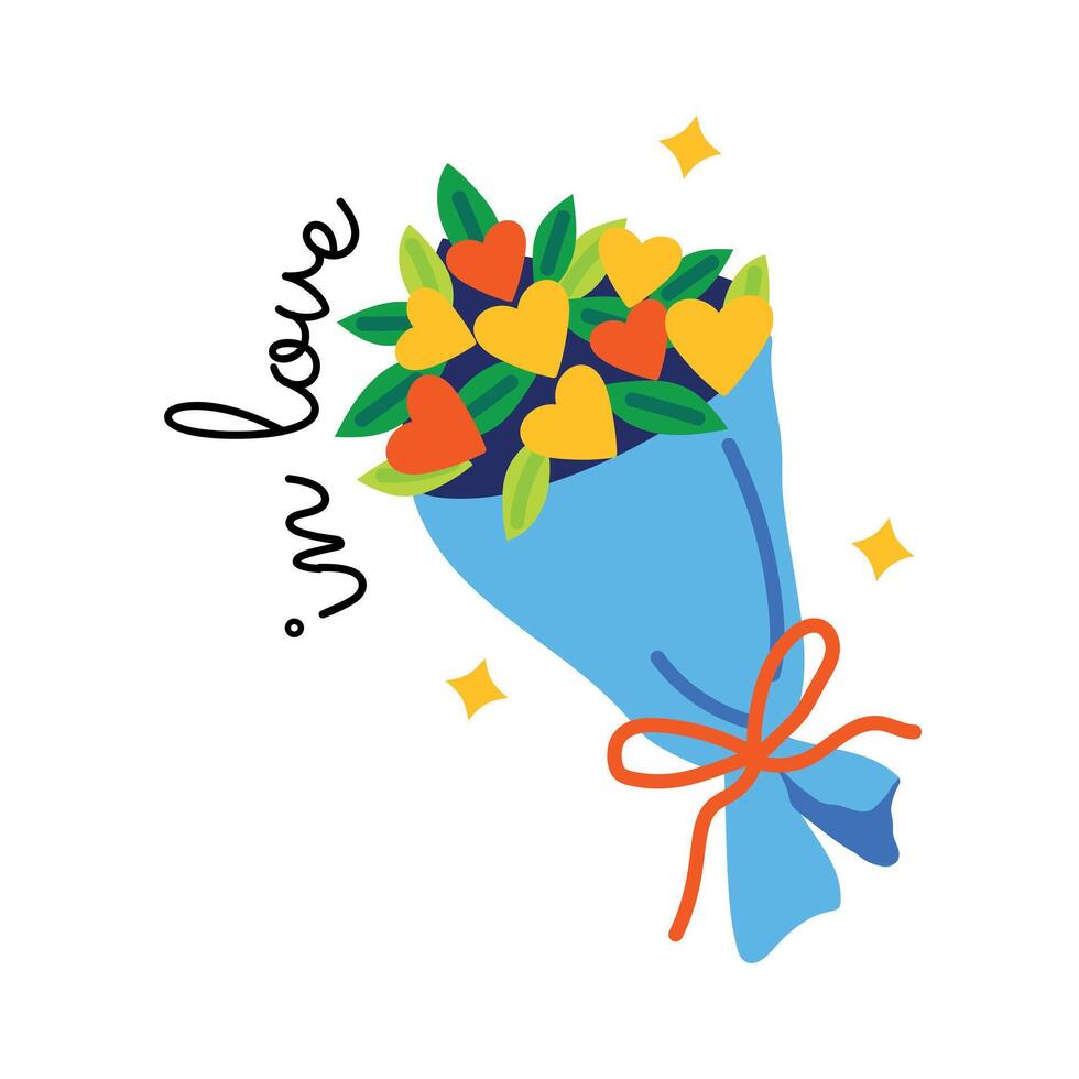 Trendy Bouquet Concepts vector