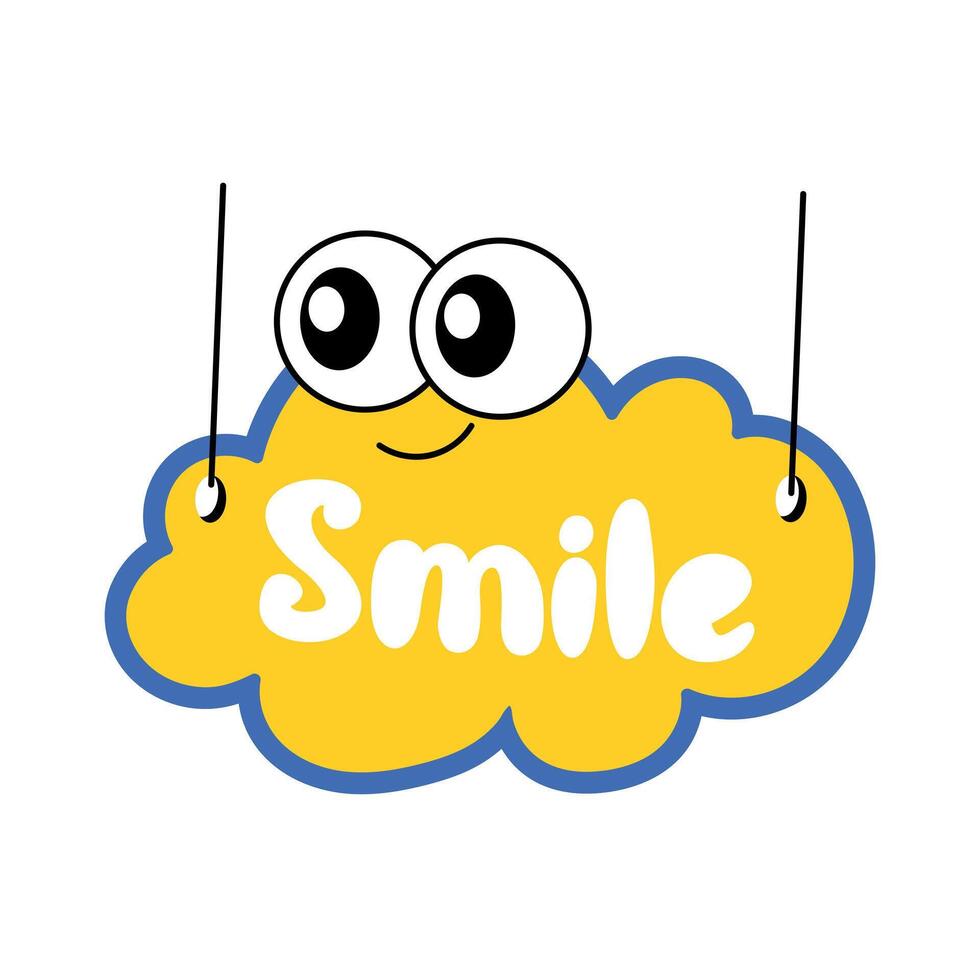 Trendy Smile Banner vector