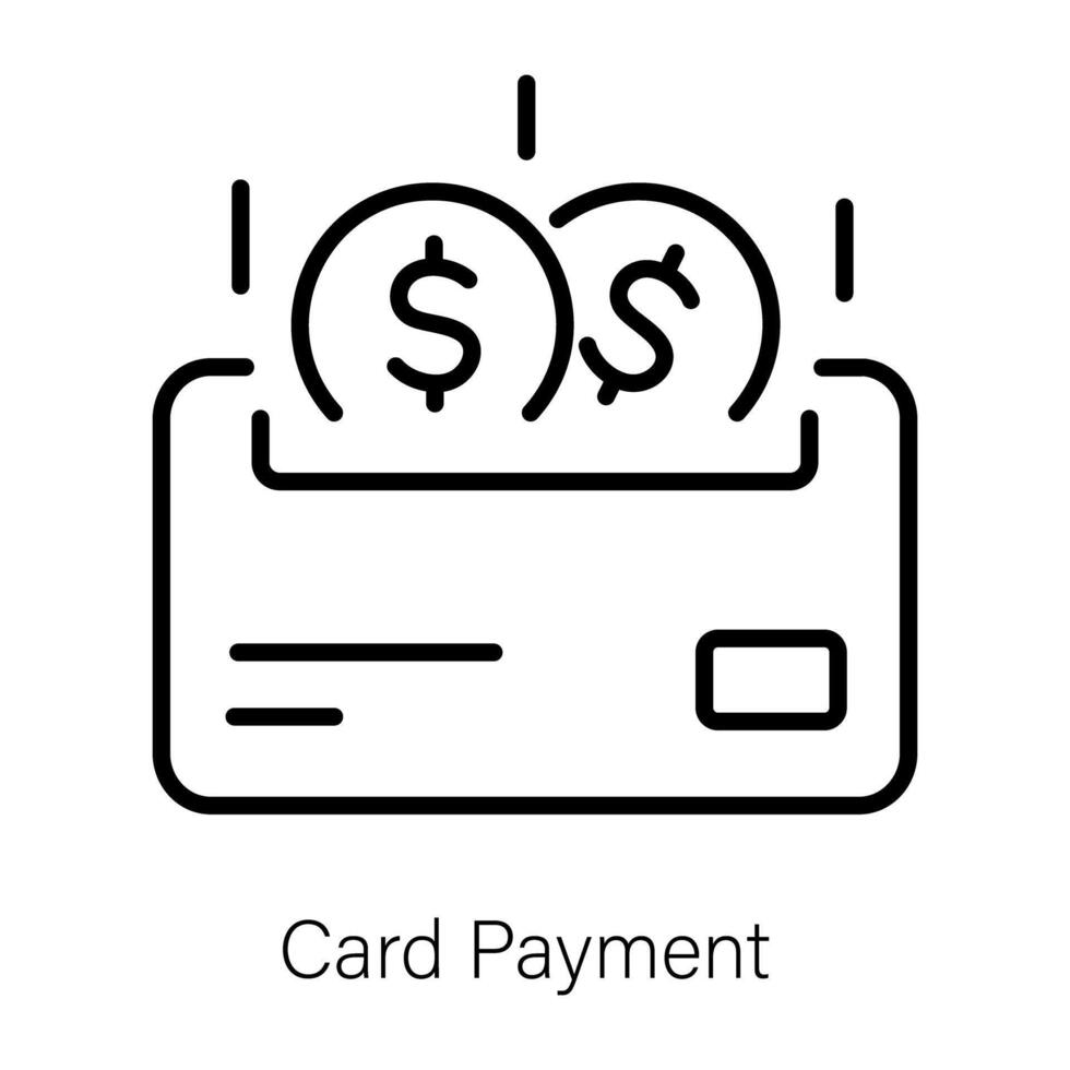 Trendy Card Payment vector