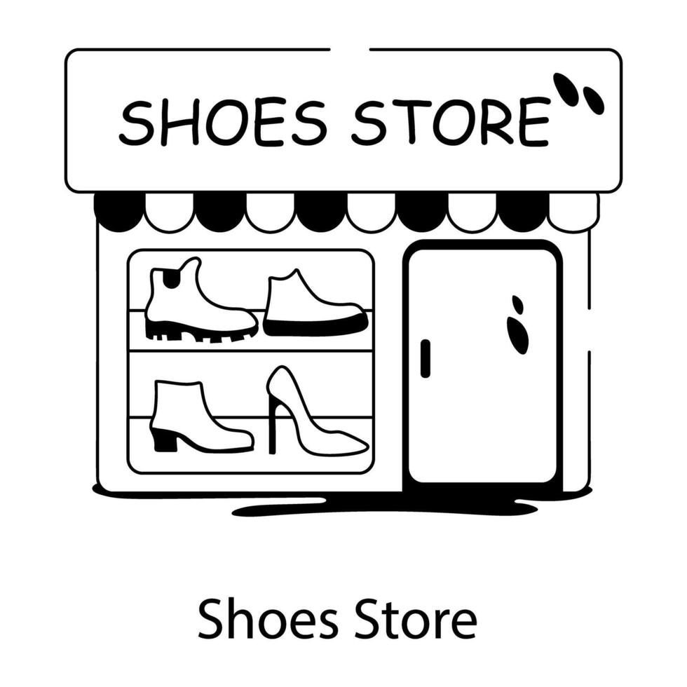 Trendy Shoes Store vector