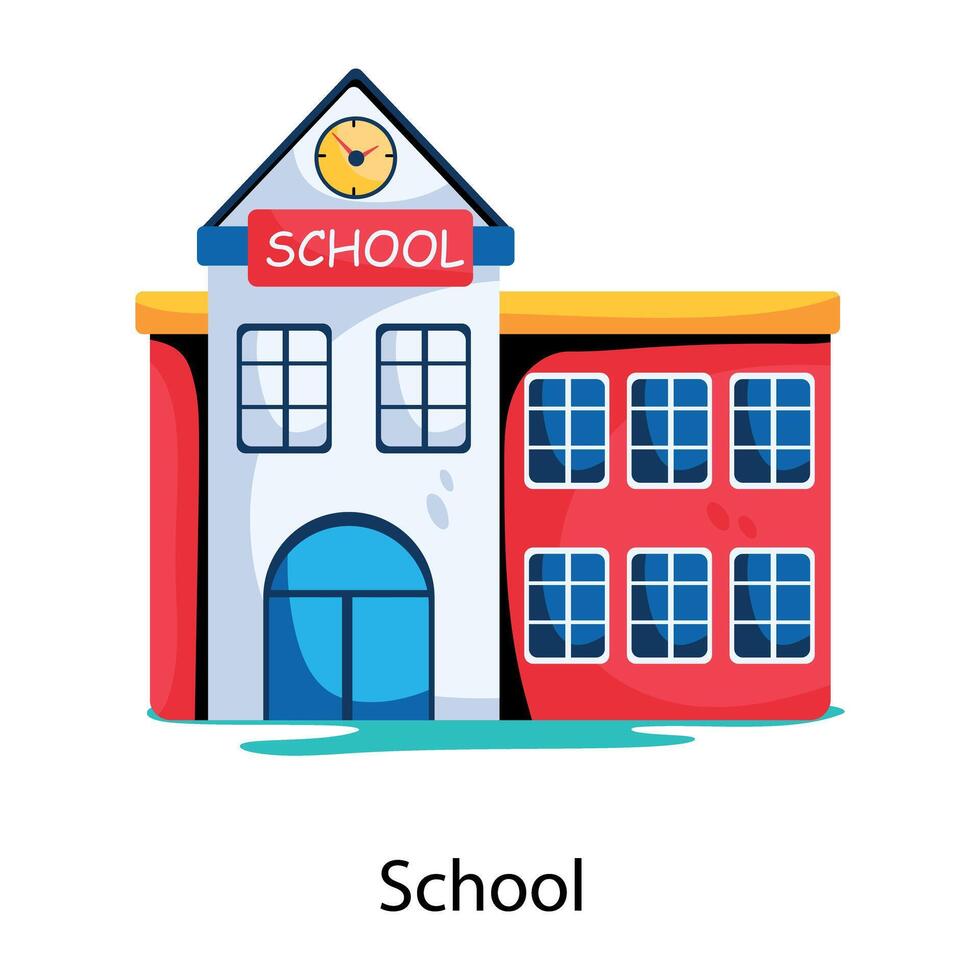 Trendy School Concepts vector