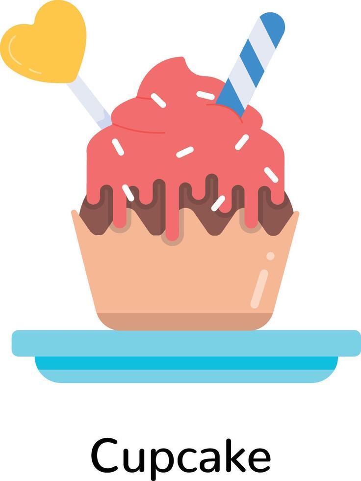 Trendy Cupcake Concepts vector