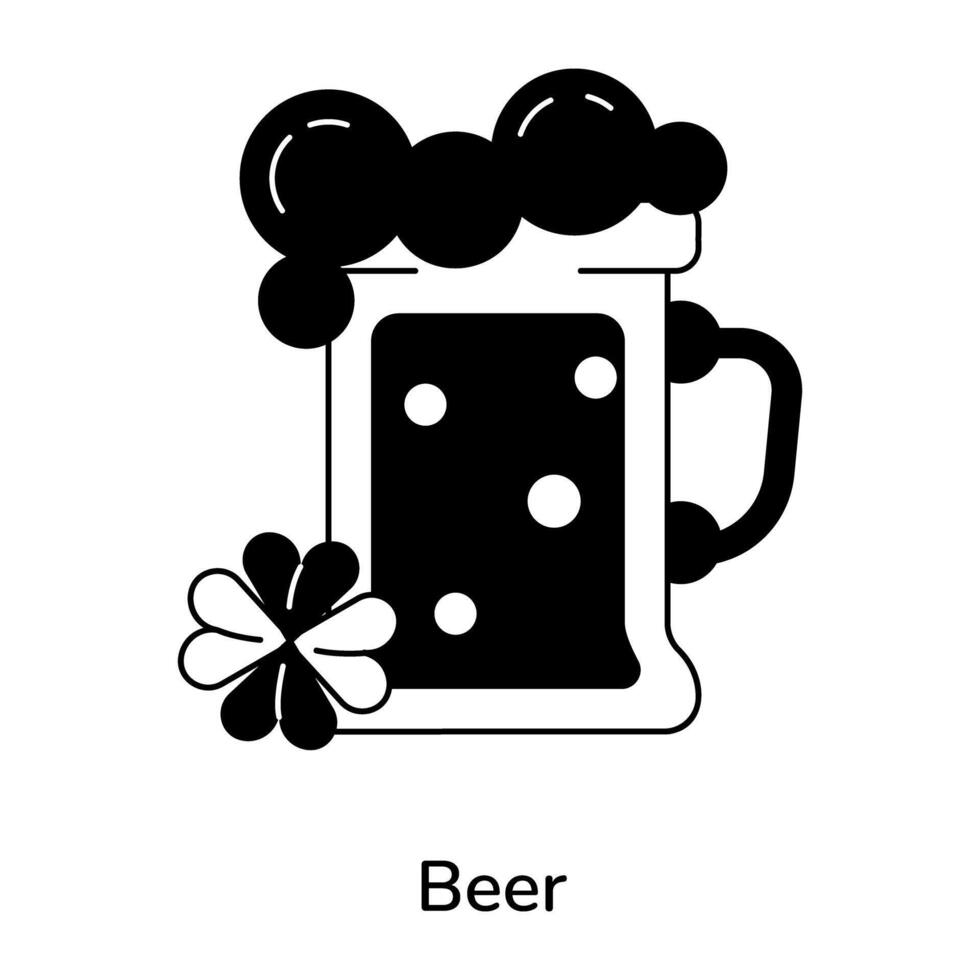 conceptos de cerveza de moda vector