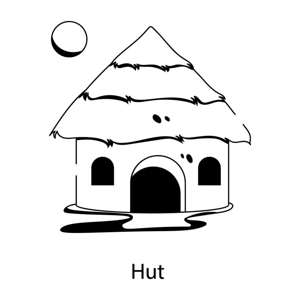 Trendy Hut Concepts vector