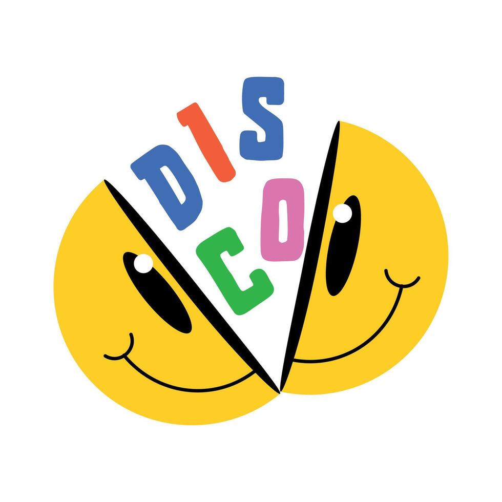 Trendy Disco Emoji vector