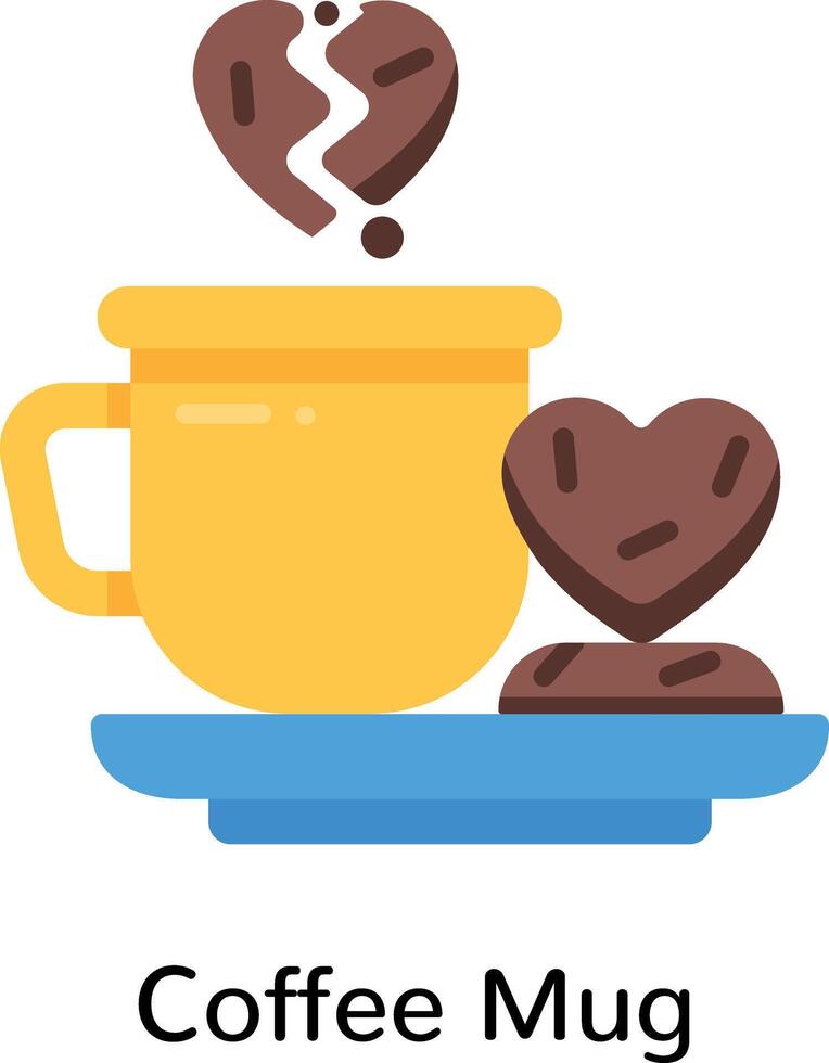 Trendy Coffee Mug vector