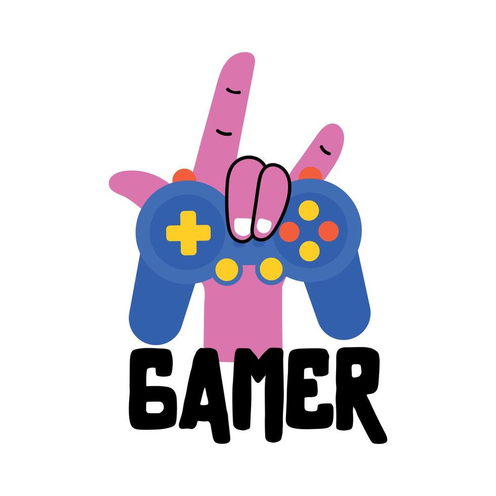 Trendy Gamer Concepts vector