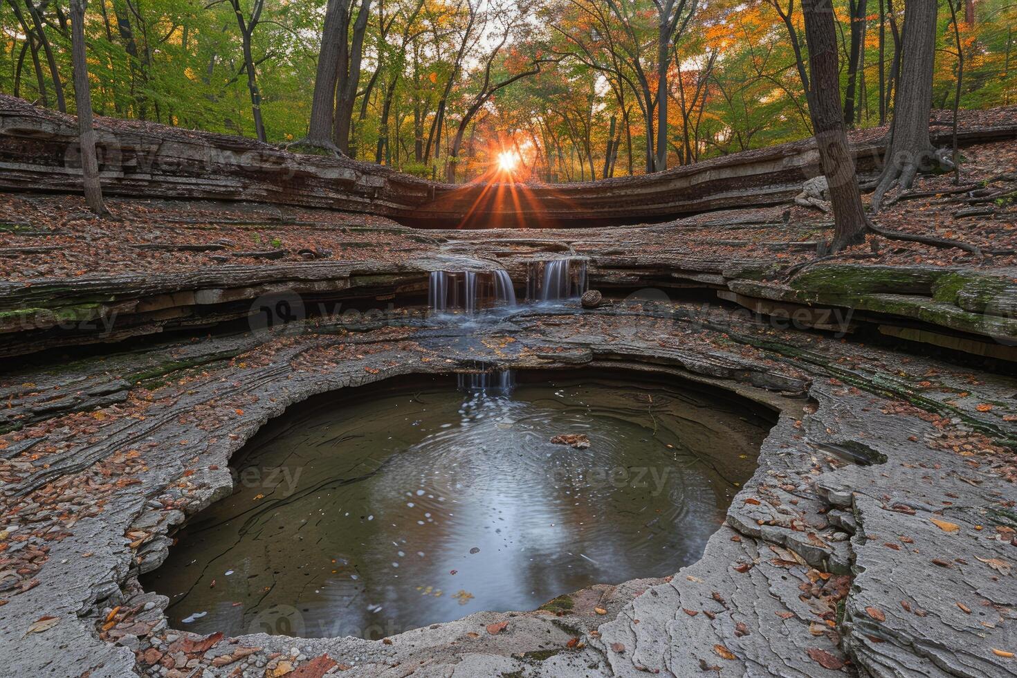 AI generated water flow nature professional photography photo