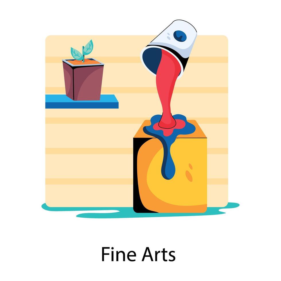 Trendy Fine Arts vector