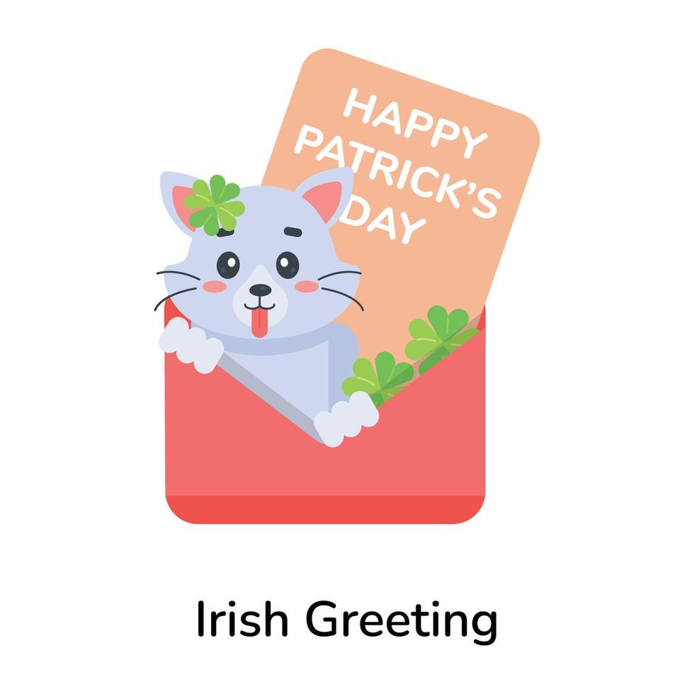 Trendy Irish Greeting vector