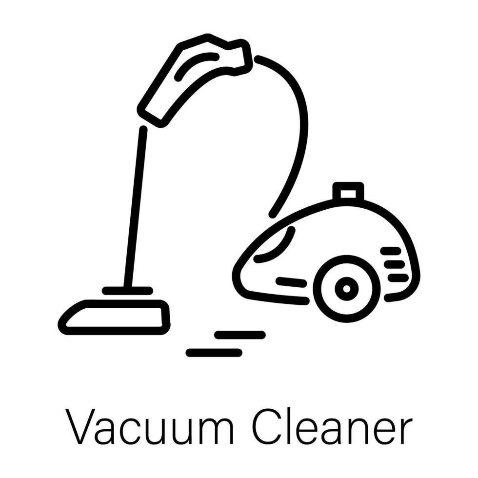 Trendy Vacuum Cleaner vector