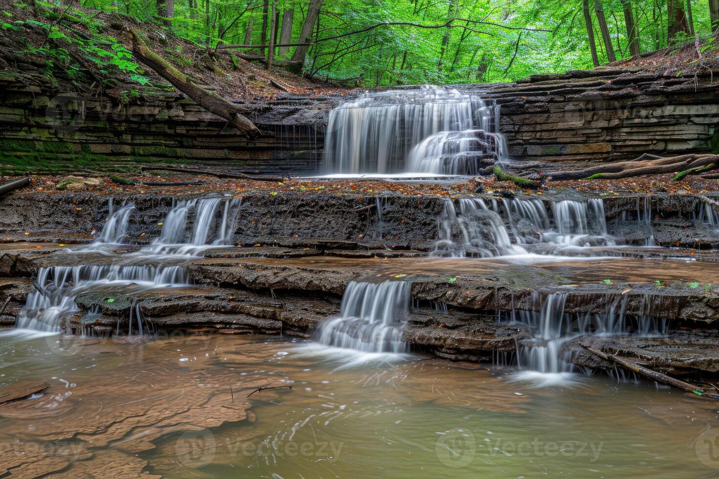 AI generated water flow nature professional photography photo