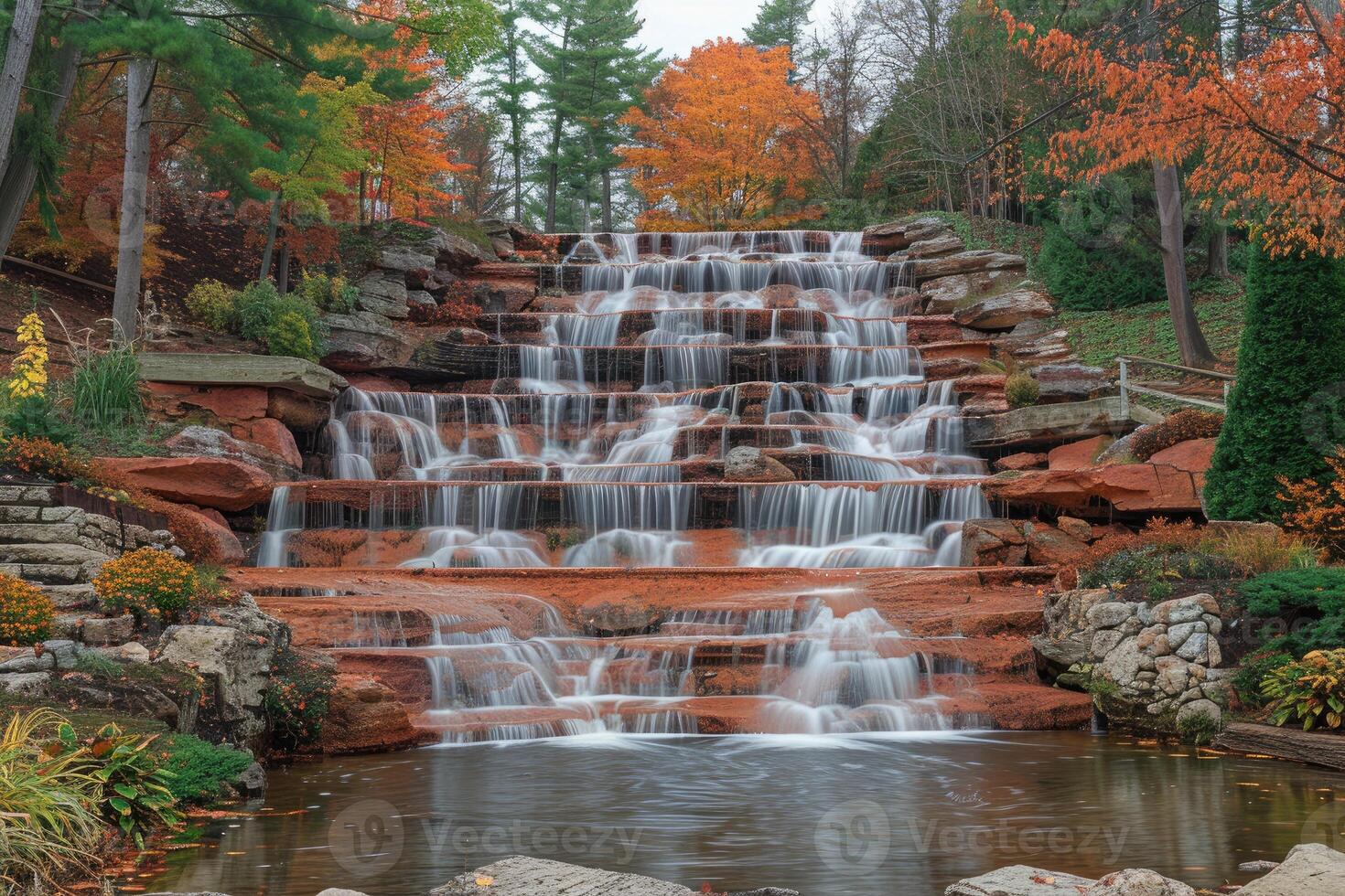 AI generated water flow nature professional photography photo