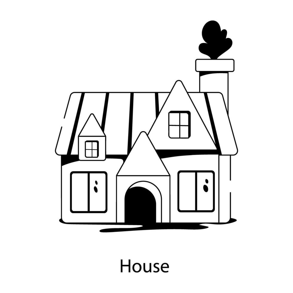 Trendy House Concepts vector