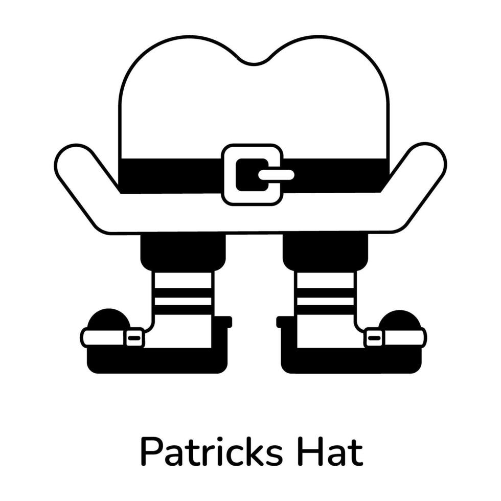 Trendy Patricks Hat vector