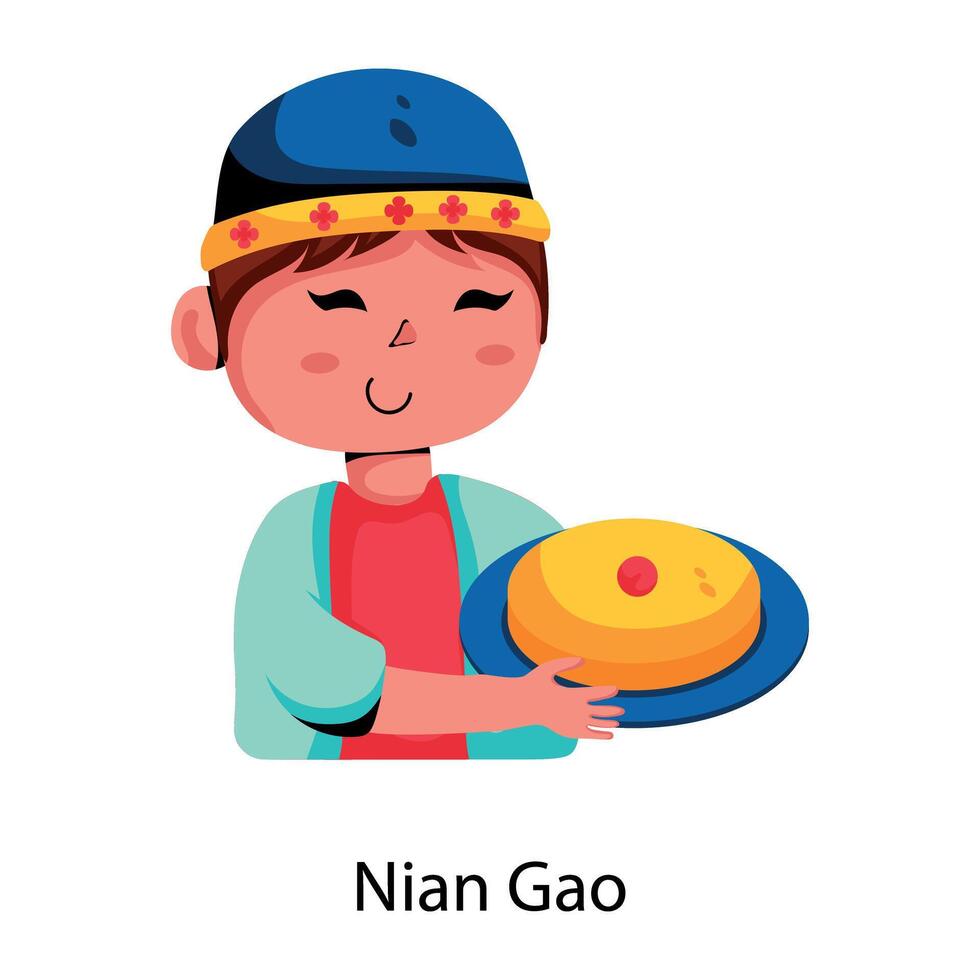 Trendy Nian Gao vector