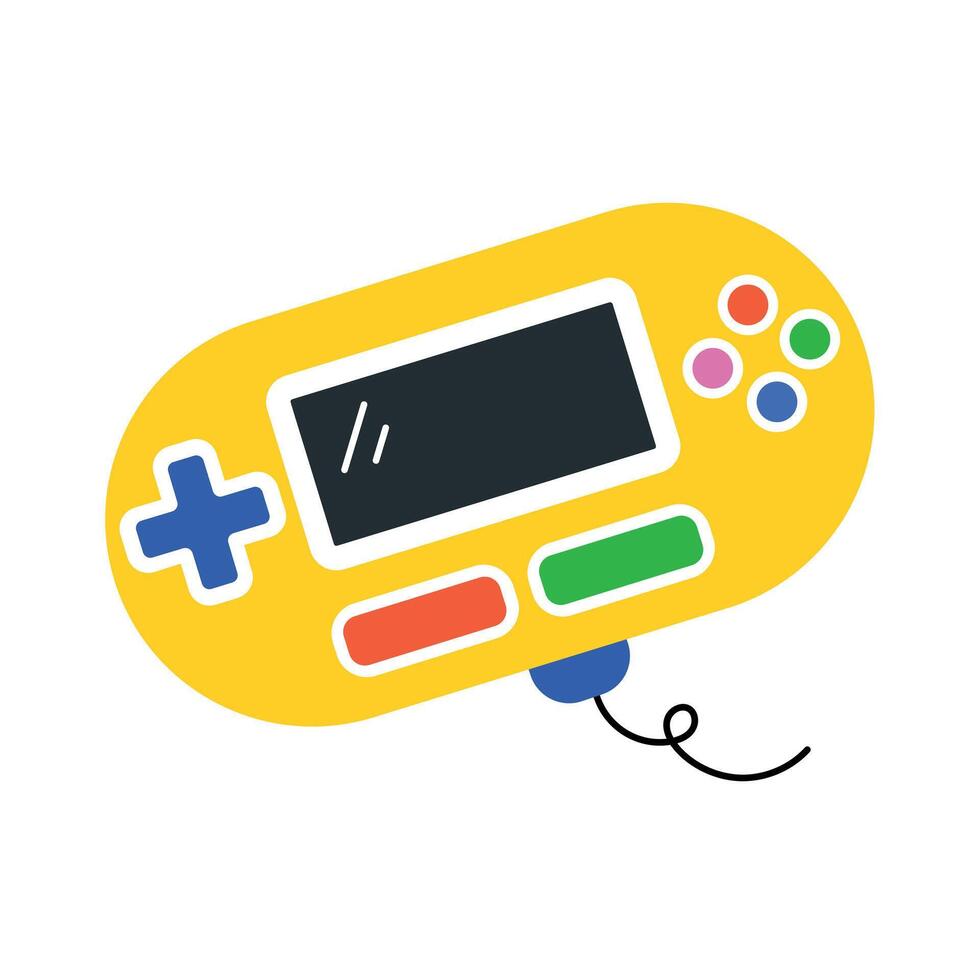 Trendy Retro Game vector