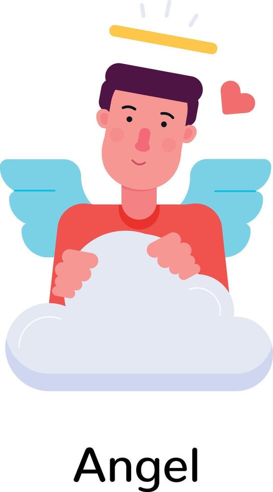 Trendy Angel Concepts vector