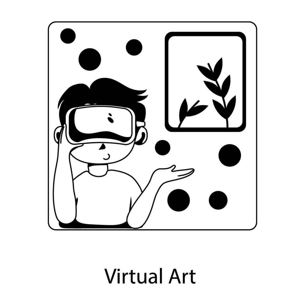 de moda virtual Arte vector