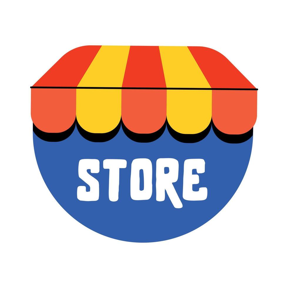 Trendy Store Concepts vector