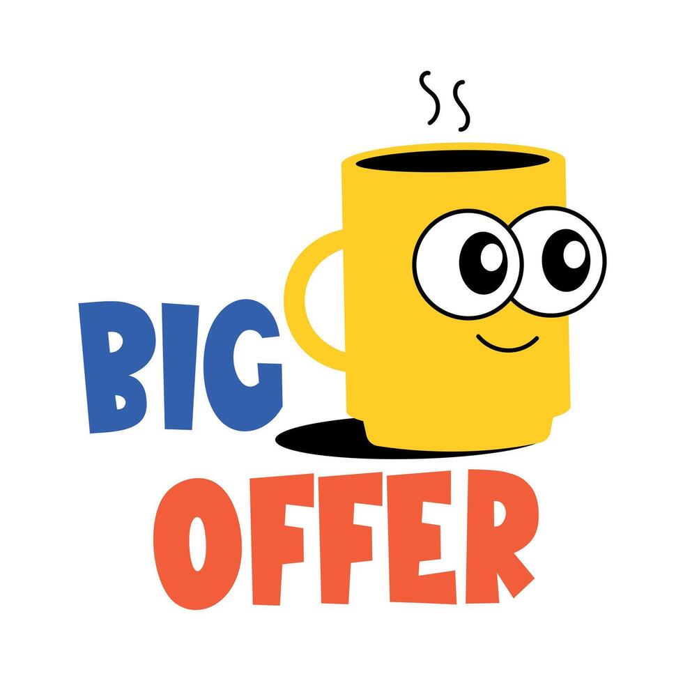 Trendy Big Offer vector