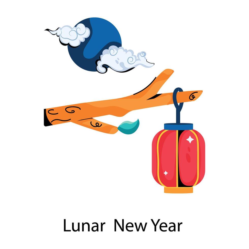 año Nuevo Lunar vector