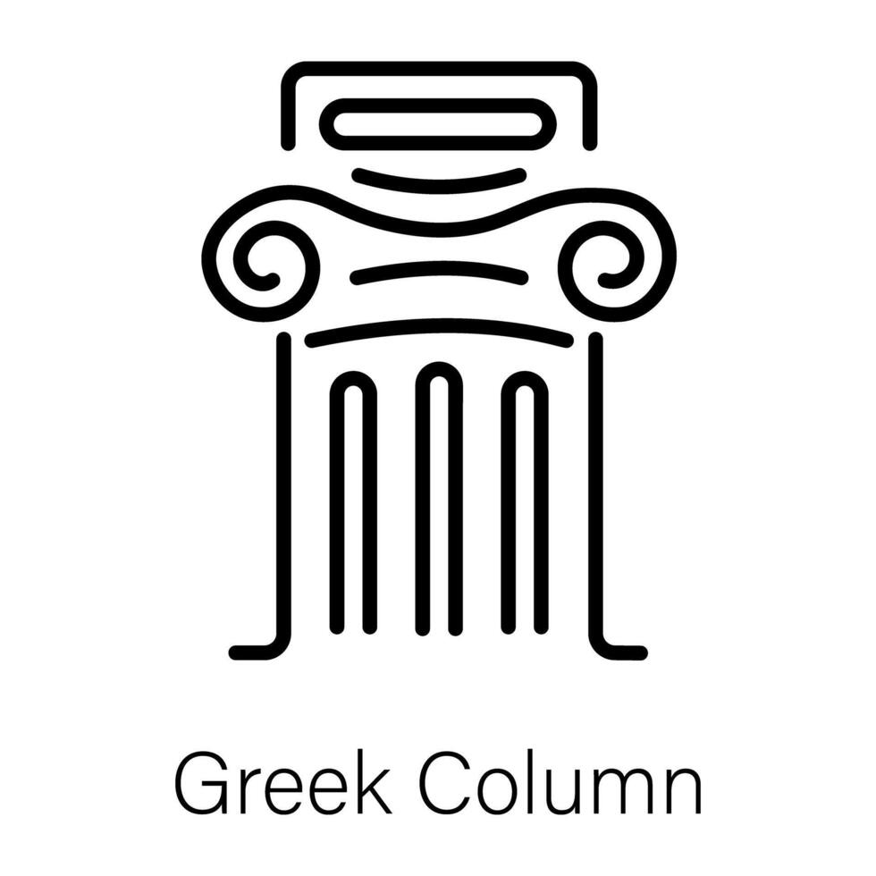 Trendy Greek Column vector