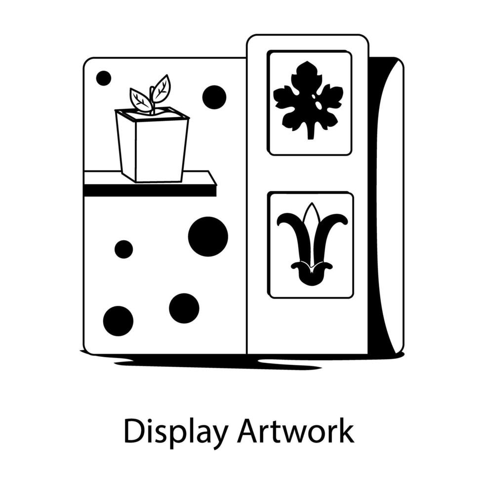 Trendy Display Artwork vector