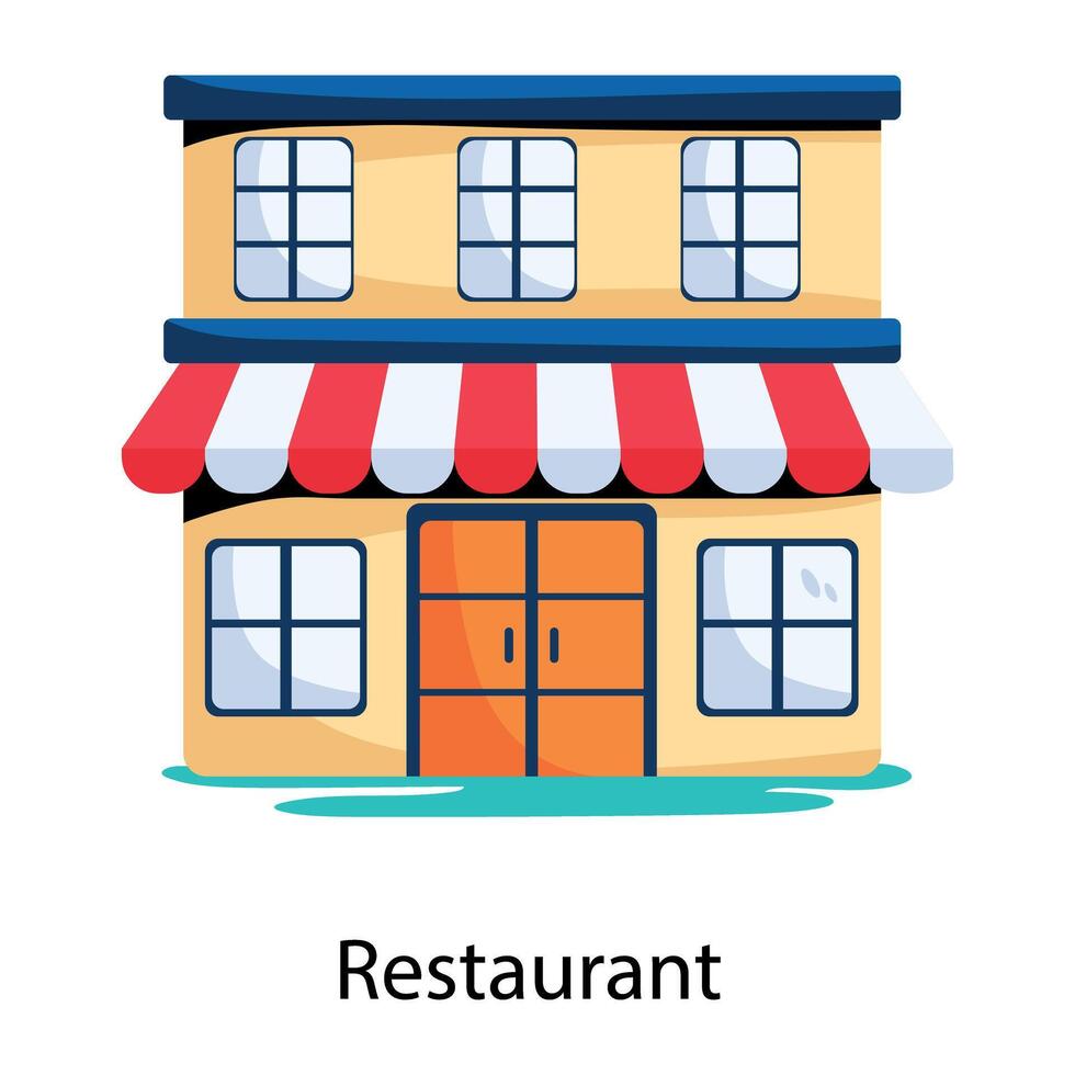 Trendy Restaurant Concepts vector