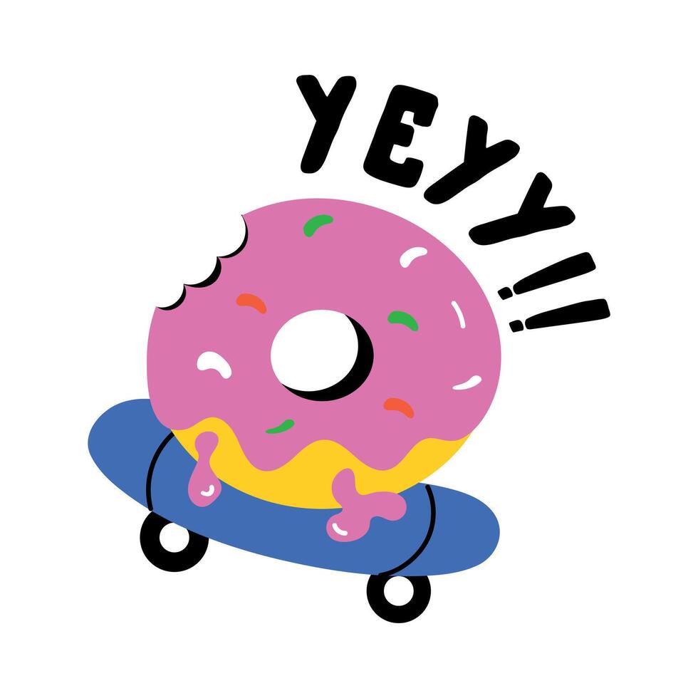 Trendy Donut Concepts vector