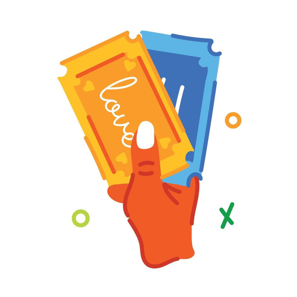 Trendy Movie Tickets vector