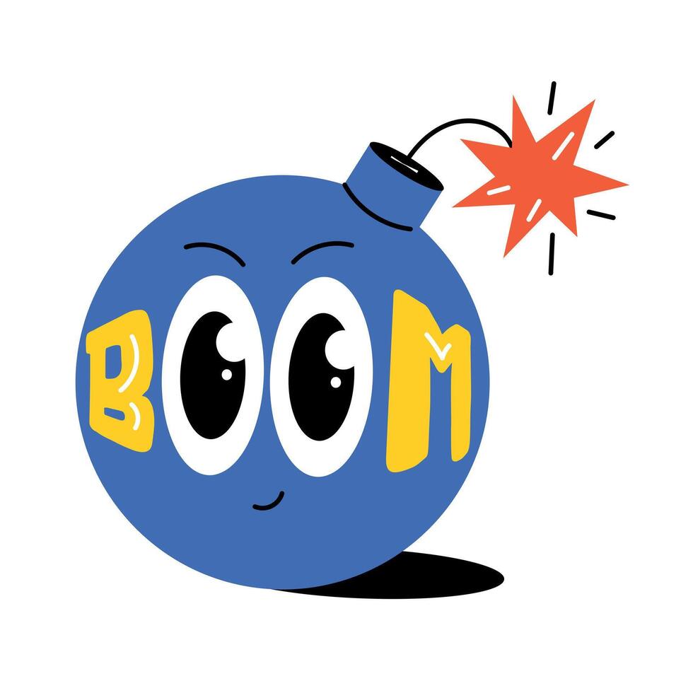 Trendy Bomb Sound vector