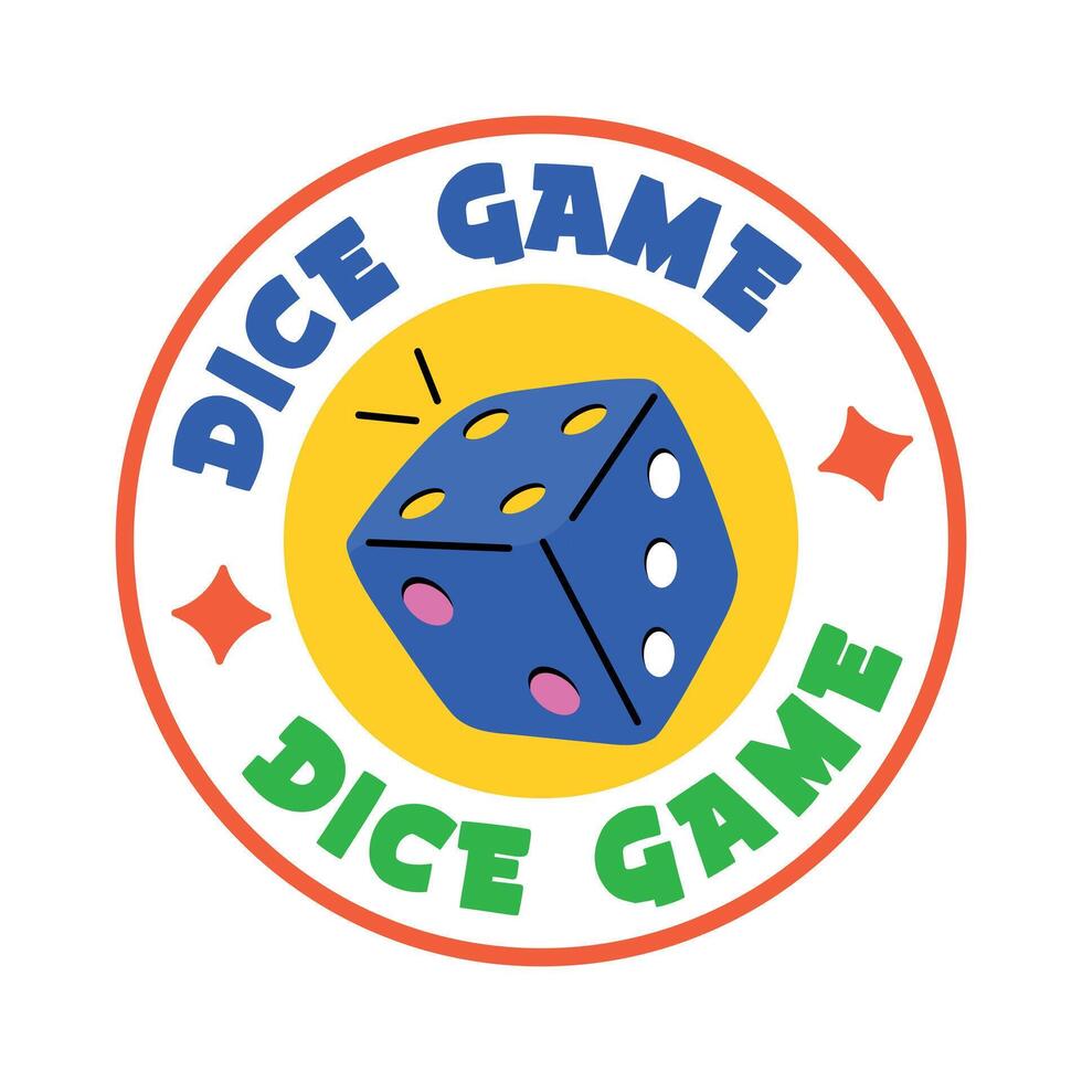 Trendy Dice Game vector