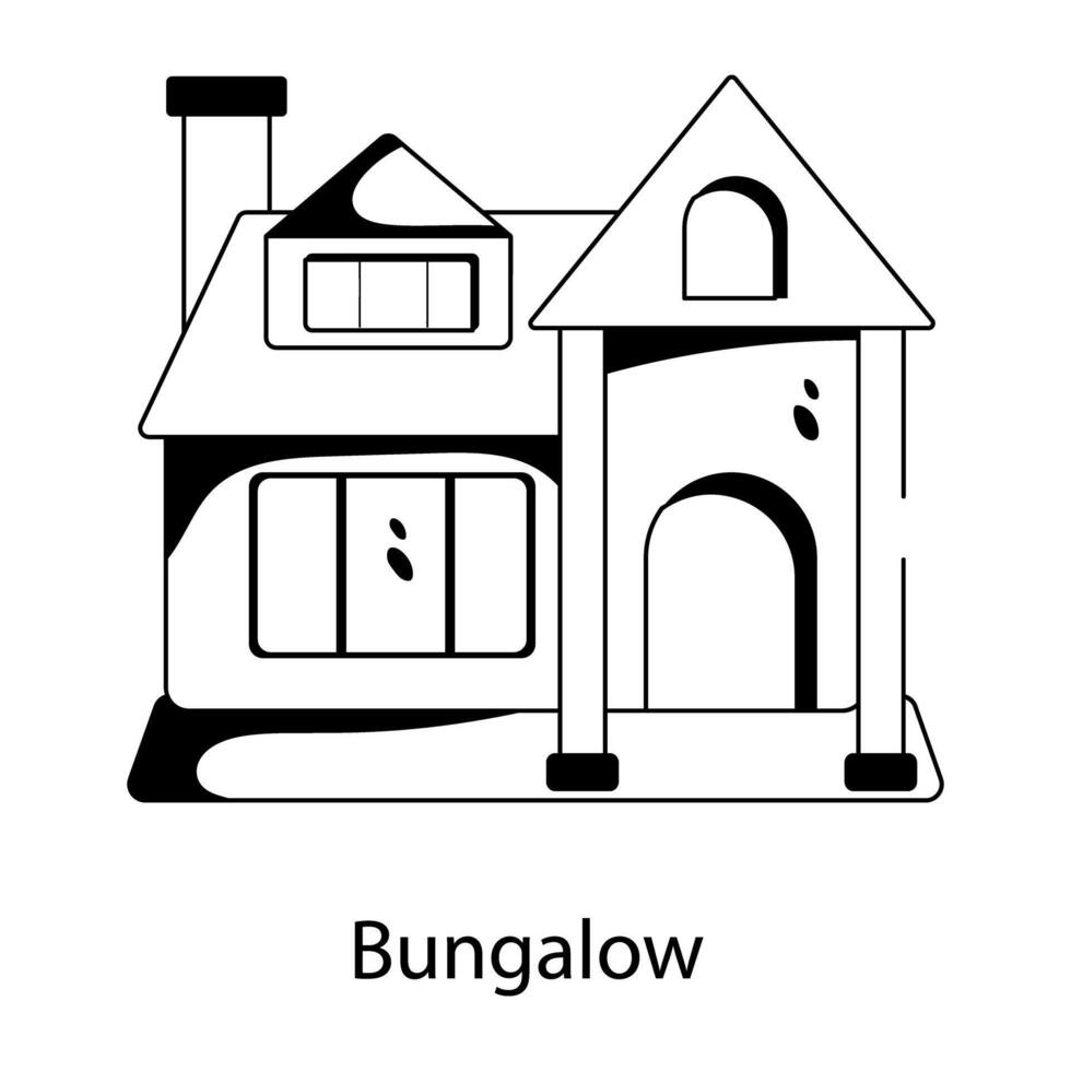 Trendy Bungalow Concepts vector