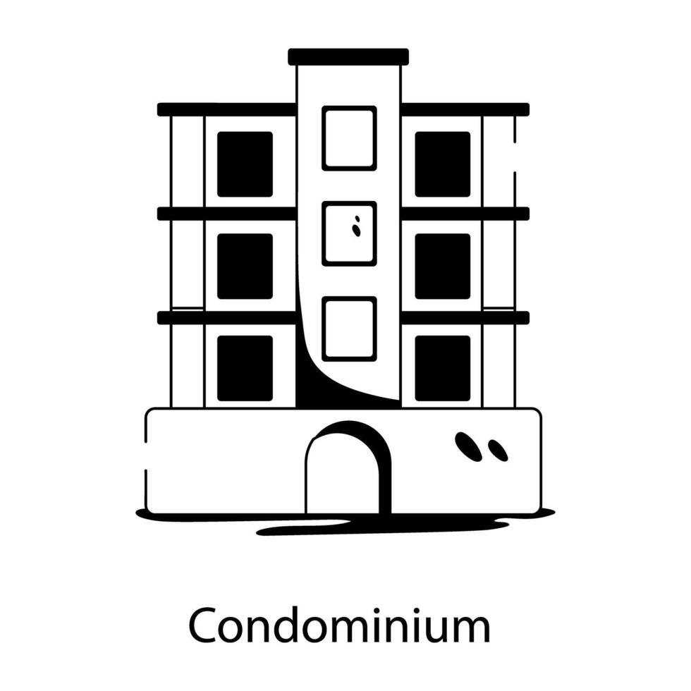 conceptos de condominio de moda vector