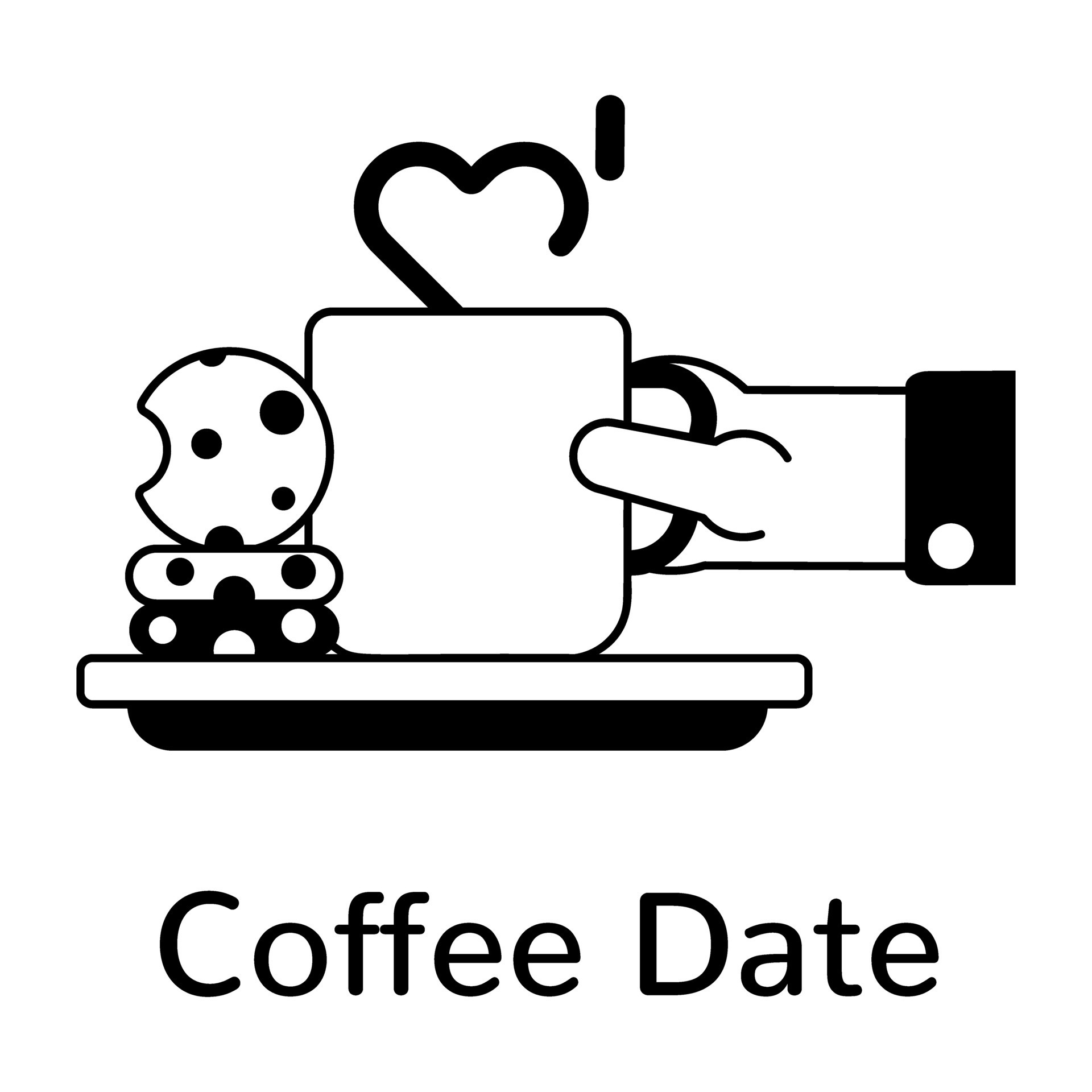 Trendy Coffee Date 39215676 Vector Art at Vecteezy