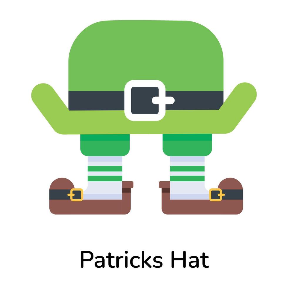 Trendy Patricks Hat vector