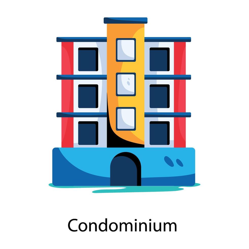 conceptos de condominio de moda vector