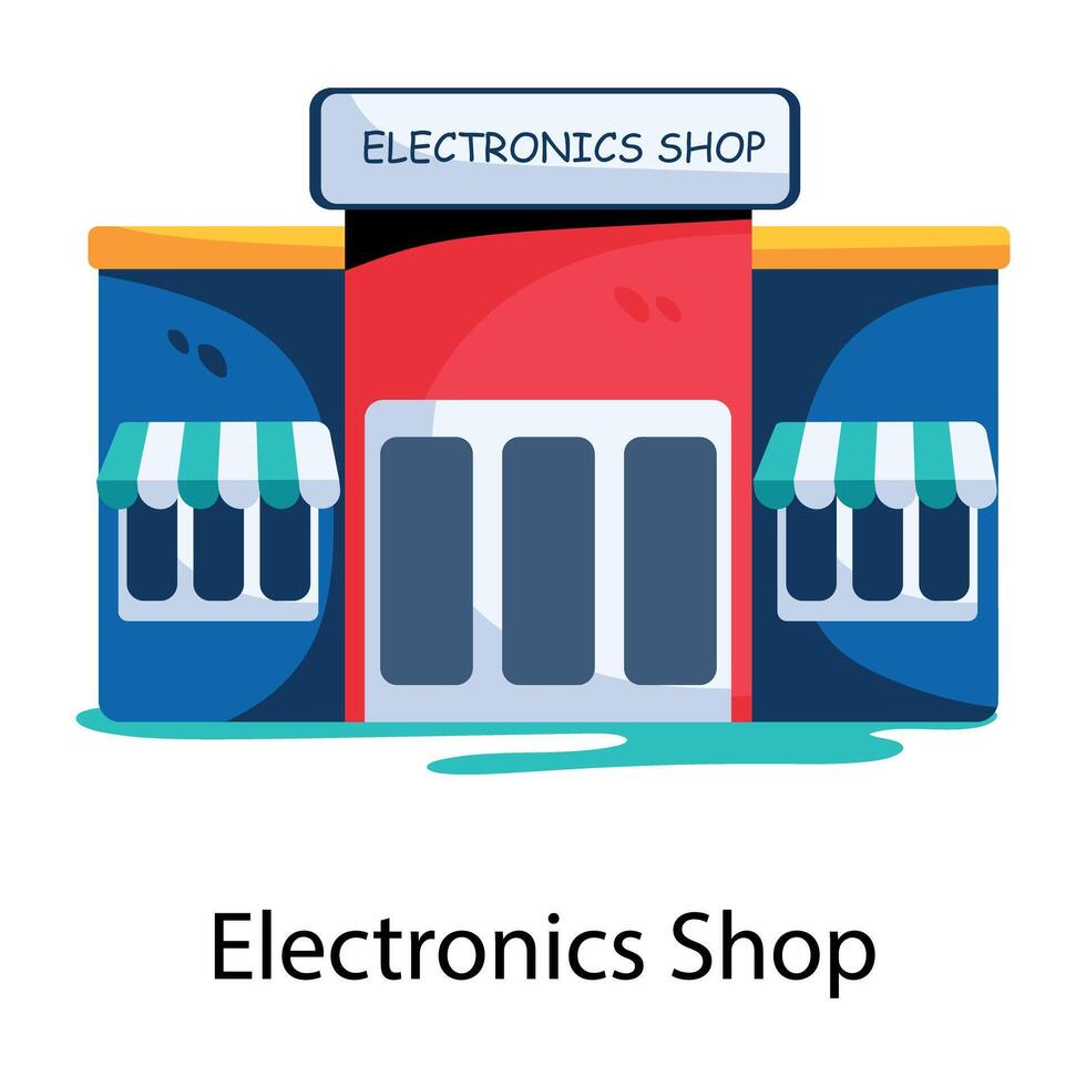 Trendy Electronics Shop vector