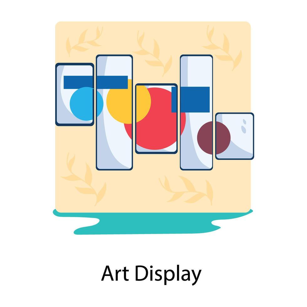Trendy Art Display vector