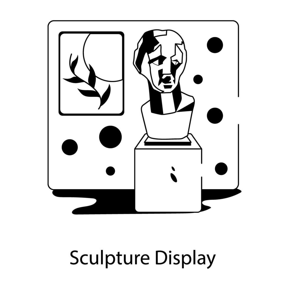 de moda escultura monitor vector