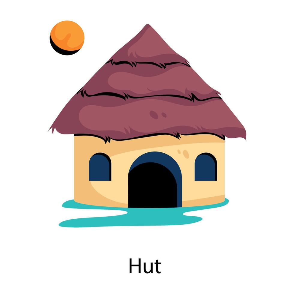 Trendy Hut Concepts vector