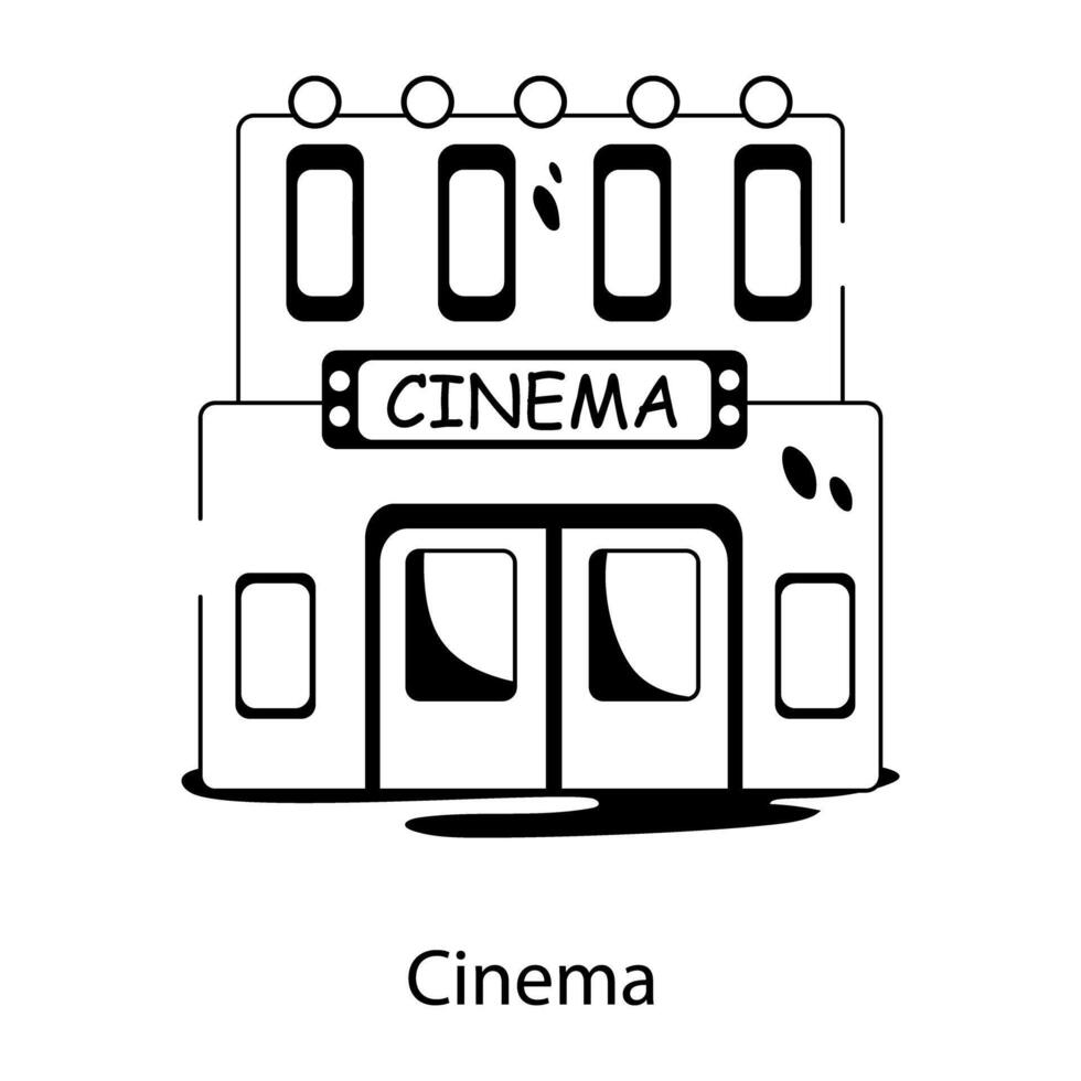 conceptos de cine de moda vector