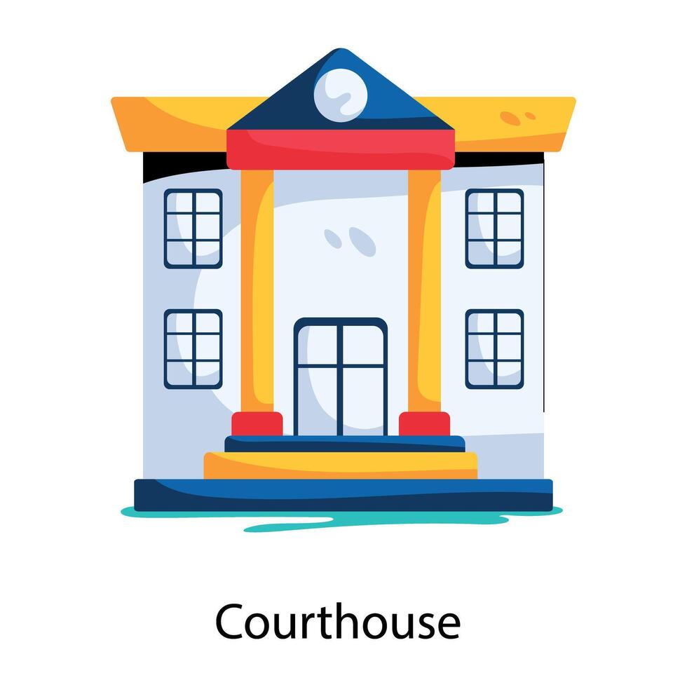 Trendy Courthouse Concepts vector