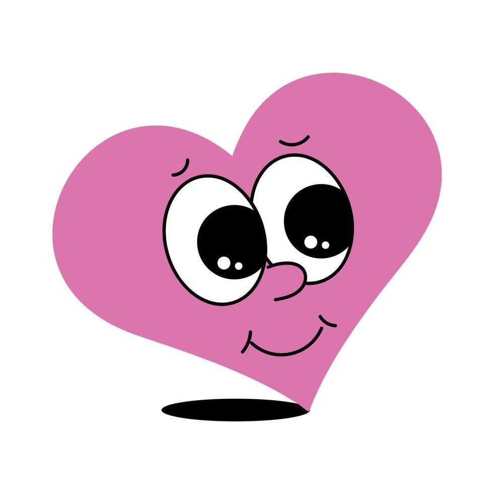 Trendy Smiling Heart vector