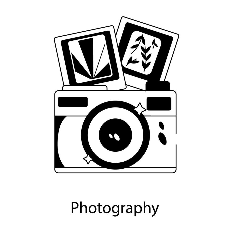 Trendy Photography Concepts vector