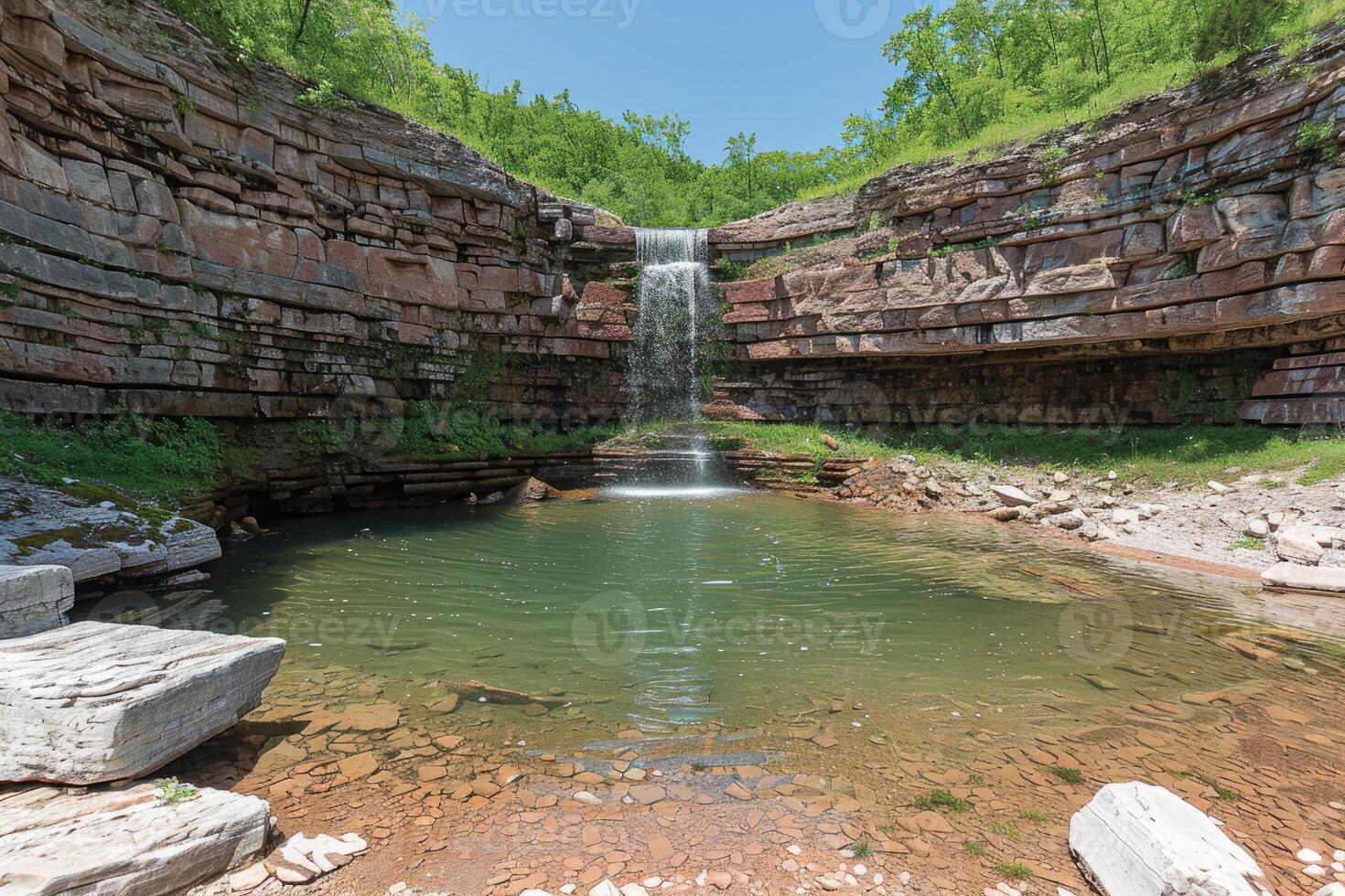 AI generated water flow nature professional photography photo
