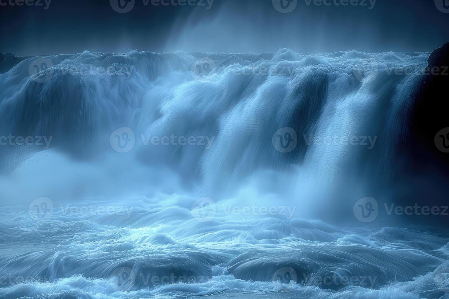 AI generated water flow nature professional photography photo