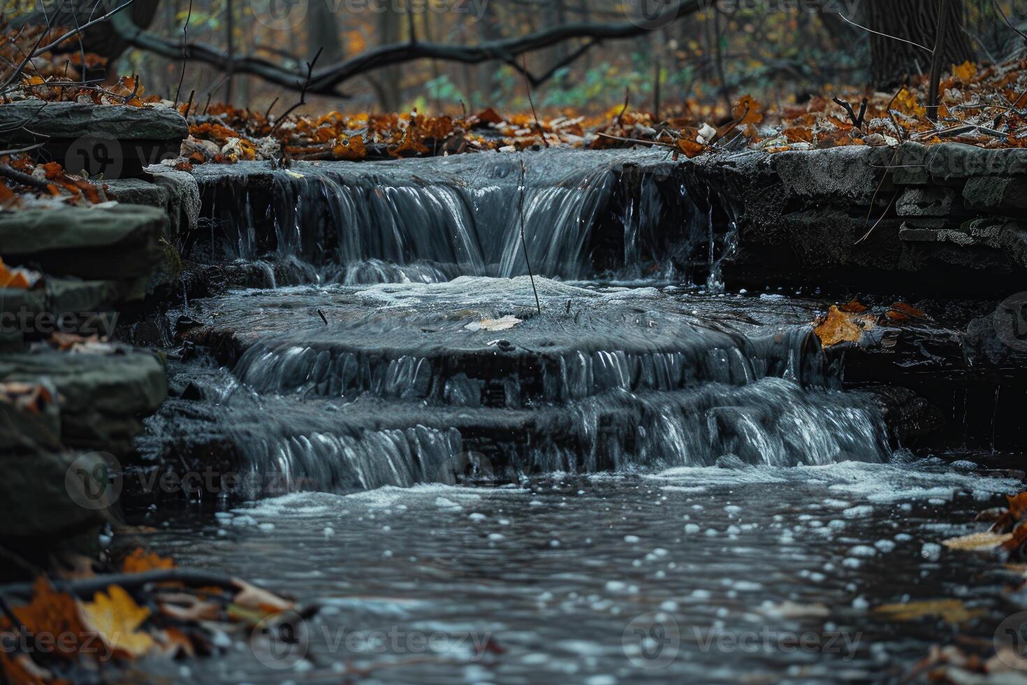 AI generated water flow nature professional photography photo